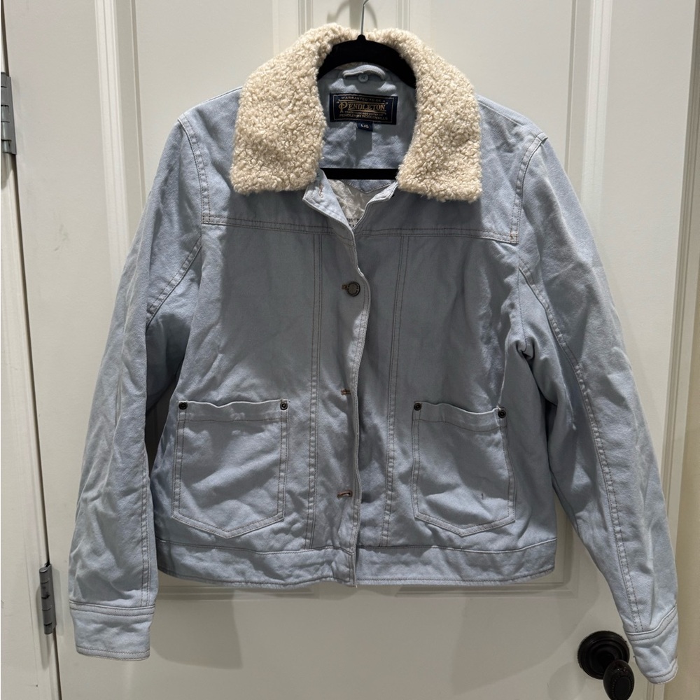 Pendleton denim trucker jacket